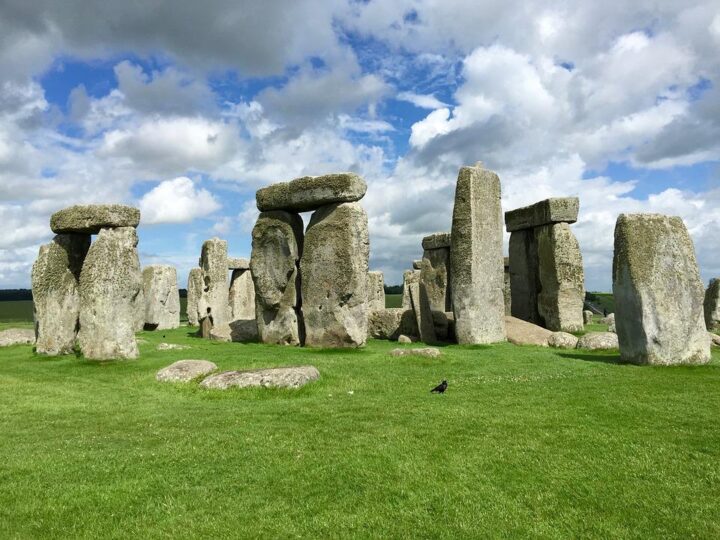 The mysterious monument of Stonehenge was thought as a symbol of unity in late Neolithic Europe. The stones are out of hard sandstone.